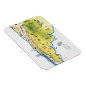 南米地図 マグネット (右側)