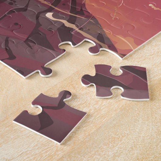 南米旅行をする ジグソーパズル (側面)