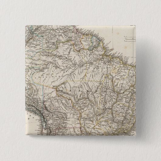 南米複合地図 缶バッジ (正面)