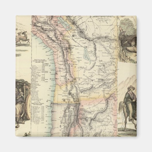 南米西海岸 マグネット (正面)