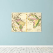 南米、アフリカ キャンバスプリント (インサイチュ (ウッドフロア))