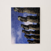 南米、チリ、イースター島、アフアキリ。 ジグソーパズル (縦)