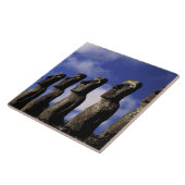 南米、チリ、イースター島、アフ・アキリ。 タイル (側面)