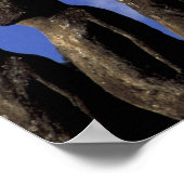 南米、チリ、イースター島、アフ・アキリ。 ポスター (角)