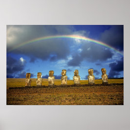 南米、チリ、イースター島。フル ポスター