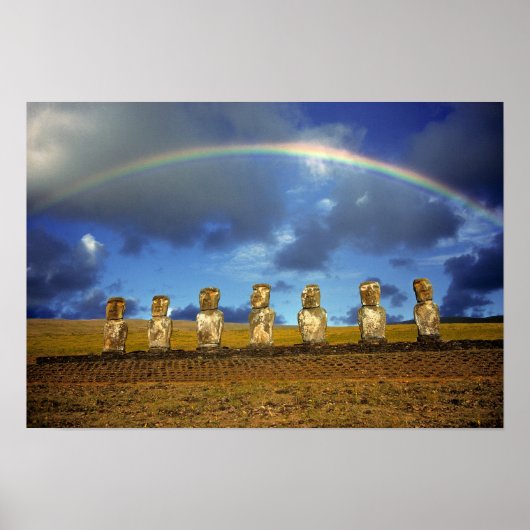 南米、チリ、イースター島。フル ポスター (正面)