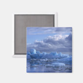 南米、チリ、サンラファエルラグーンNP。 マグネット (正面/裏面)