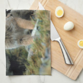 南米、チリ、トレス・デル・ペイン キッチンタオル (四つ折り)