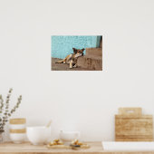 南米、チリ、バルパライソ。ドイツ語 ポスター (キッチン)