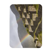 南米、ペルー、マチュピチュ。~の上に雨が降る マグネット (縦)