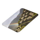 南米、ペルー、マチュピチュ。~の上に雨が降る マグネット (左側)