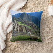 南米、ペルー。山の上に山がある クッション (ブランケット)