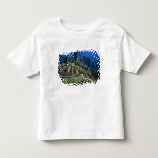 南米、ペルー。山の上に山がある トドラーTシャツ (正面)