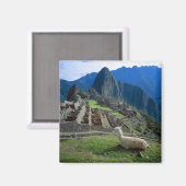 南米、ペルー。山の上に山がある マグネット (正面/裏面)