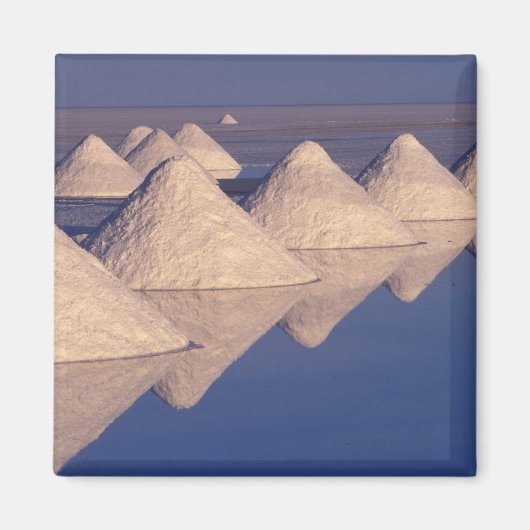 南米、ボリビア。サラードウユニ マグネット (正面)