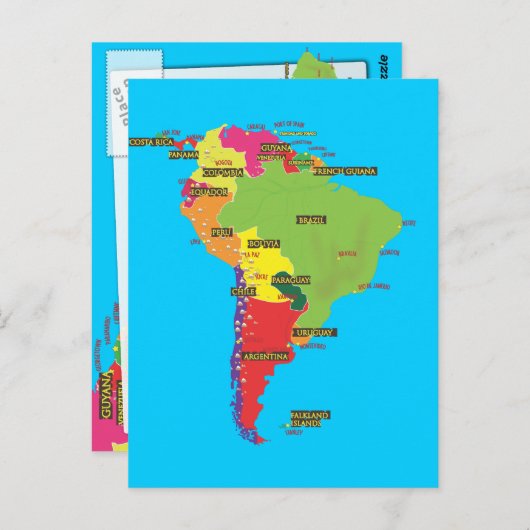 南米 ポストカード (正面/裏面)
