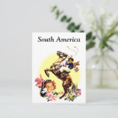 南米、ヴィンテージ旅行はがき ポストカード (スタンド正面)