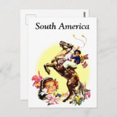 南米、ヴィンテージ旅行はがき ポストカード (正面/裏面)
