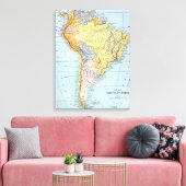 南米：地図， c1890 キャンバスプリント (インサイチュ (リビング))