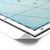 南米：地図， c1890 ポスター (角)