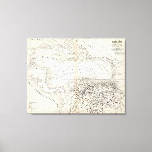 南米、西インディ キャンバスプリント (正面)