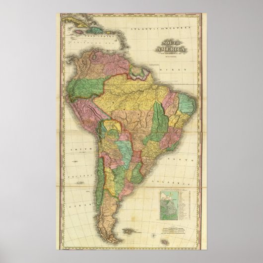 南米（1823年） ポスター (正面)