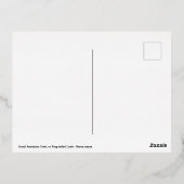 南米Coatiオンブランチ 箔シーズンポストカード (裏面)