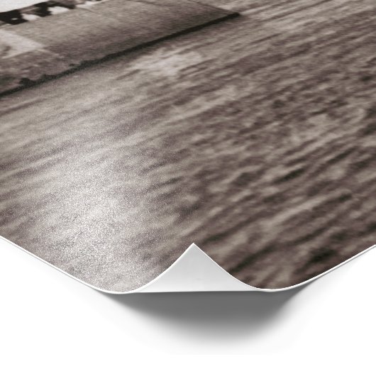 南素晴らしアメリカの湖の旅客汽船 フォトプリント (角)