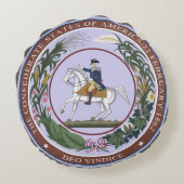 南素晴らし軍の封印 ラウンドクッション (裏面)