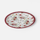 南素朴フローラ&コットンクリスマスディナー ペーパープレート (アングル)