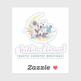 南素朴国コットンフローラムーンロゴ シール