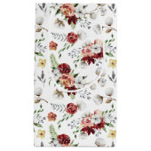 南素朴水カラーフローラ&コットンパターン スモールペーパーバッグ (正面)