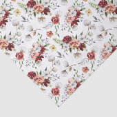 南素朴水カラーフローラ&コットンパターン 薄葉紙 (詳細)