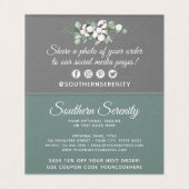 南素朴水色綿サンキューカード (内部フラット)