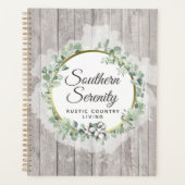 南素朴水色綿&植物学 プランナー手帳 (正面)