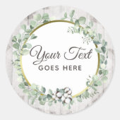 南素朴水色綿&植物学 ラウンドシール (正面)