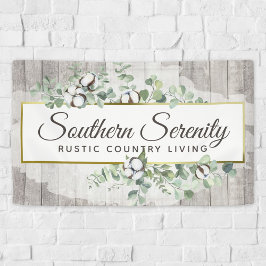 南素朴水色綿&植物学 横断幕