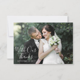 南素朴綿と木材結婚の感謝 サンキューカード