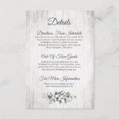 南素朴綿の結婚詳細 エンクロージャーカード (正面)