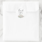 南素朴綿の花の緑ありがとう ラウンドシール (バッグ)