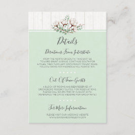 南素朴綿・木材詳細/アクセス情報 エンクロージャーカード