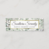 南素朴綿・植物系ソーシャルメディア スキニー名刺 (正面)