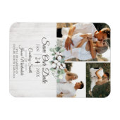 南綿の日付素朴を取り結婚除く マグネット (横)