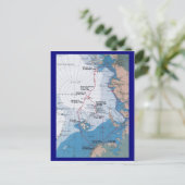 南線の航海地図 ポストカード (スタンド正面)