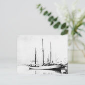 南線の船フラムが港に停泊している ポストカード (スタンド正面)