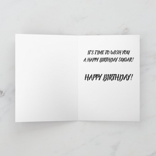 南美女の女性の蒸気船の舟の誕生日 カード (内部)