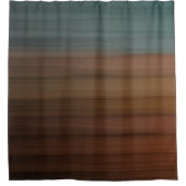 南色彩の鮮やか南砂漠木フェイク材 シャワーカーテン (正面)