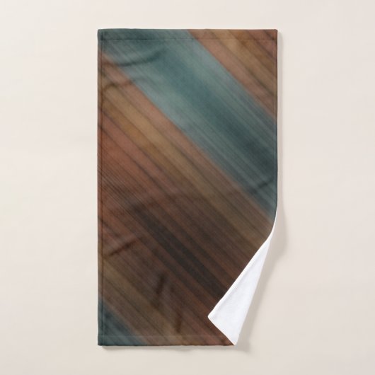 南色彩の鮮やか南砂漠木フェイク材 バスタオルセット (ハンドタオル)