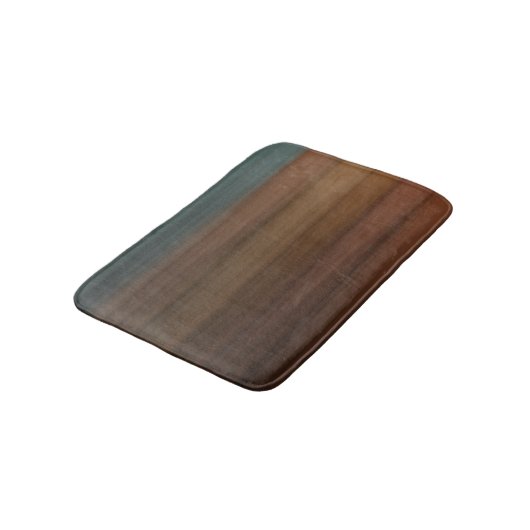 南色彩の鮮やか南砂漠木フェイク材 バスマット (アングル)