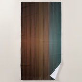 南色彩の鮮やか南砂漠木フェイク材 ビーチタオル (正面)